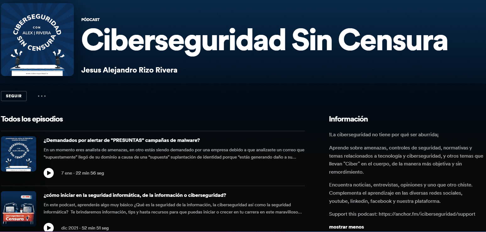 Los mejores podcast de ciberseguridad en español 